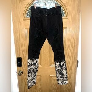 34x34 Fashion Nova Distressed Skinny Jeans Upcycled